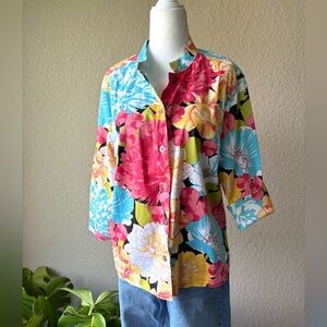 French Laundry Multicolor Floral Blouse. SZ-M. Worn only once.